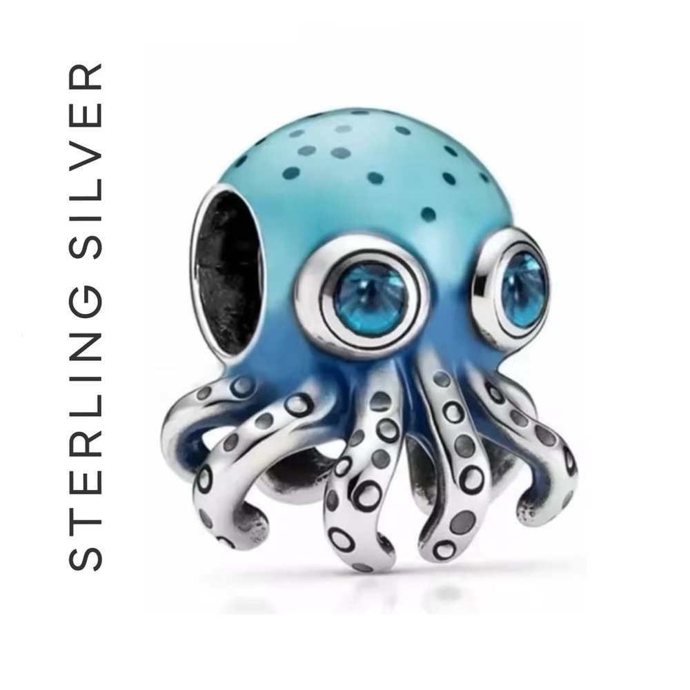 🐘🐘 S925 Sterling Silver Jellyfish Charm